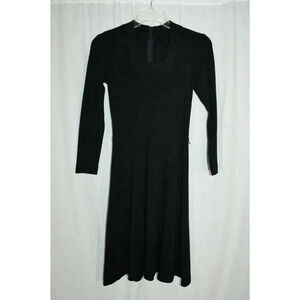 Anjac Marc Needleman 1970s Womens Black Wool Mod
